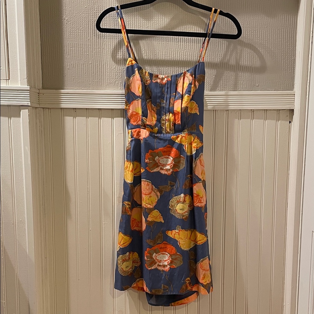 Maeve Blue and Yellow Dress size 2